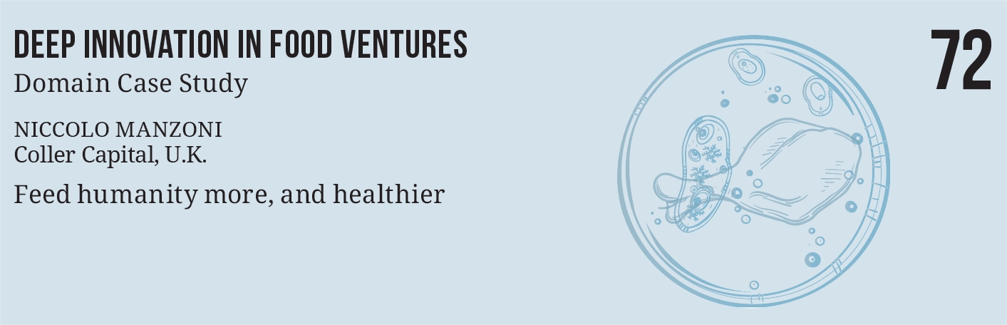 Deep Innovation in food ventures