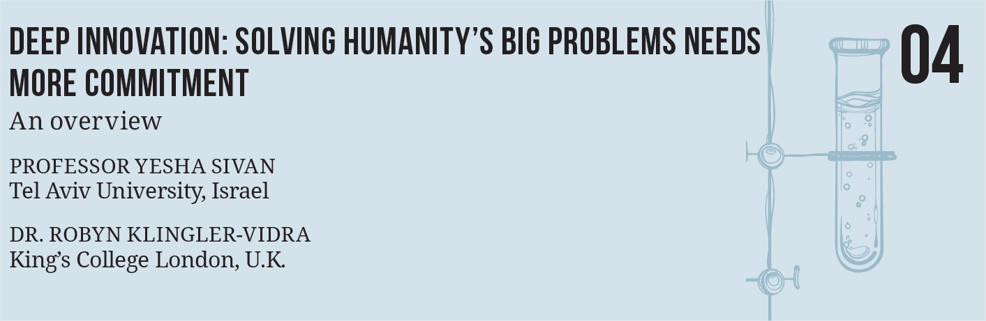 Deep Innovation solving humanity's big problems needs more commitment